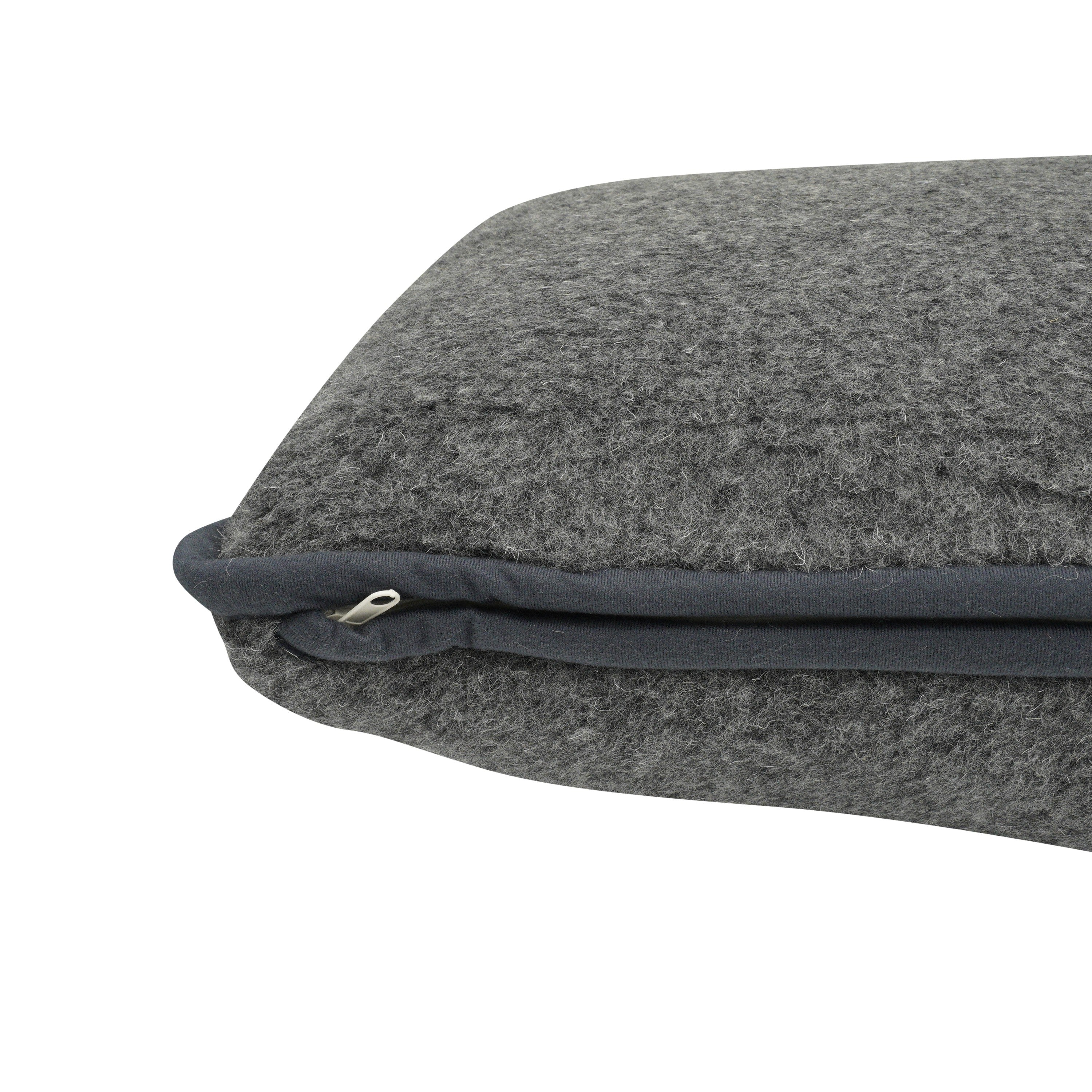 Merino Wool Pillow - Grey